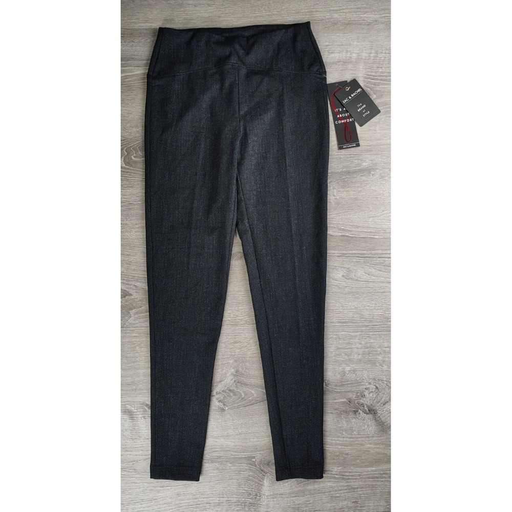 Zac &‎ Rachel Women's Pull On Stretch Pants Black & Gray Small NEW